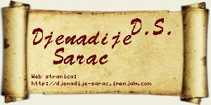 Đenadije Šarac vizit kartica